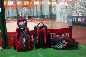 bags with Sport equipment