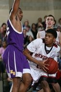 basketball with spectators