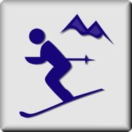 skier as a pictogram