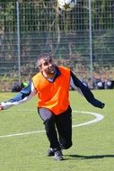 A Football Jersey Posing