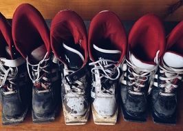 old ski boots