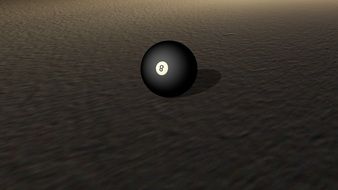 clipart of black ball on a dark surface