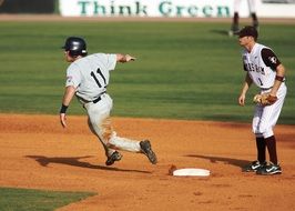 Runner, Baseball Player in game