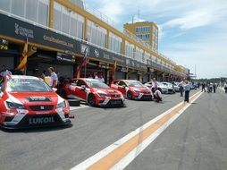 Collection of racing cars