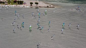 Wind Surfing on a lake