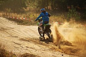 dust from motocross