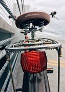 taillight of a sports bike