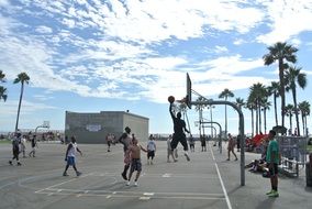 Beach Basketball Hoops