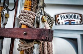 rigging on a pandora sailing boat