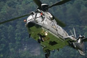 transport Helicopter in flight