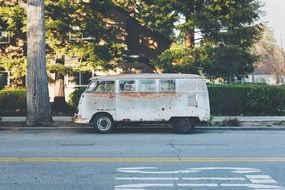 rusty light van