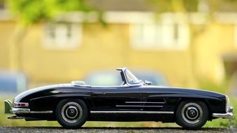 1950s black Mercedes in miniature