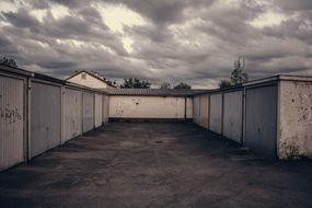 Parking lots of garages