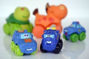 Toys Vehicle close-up on blurred background