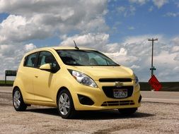 little yellow car Chevrolet in Utah