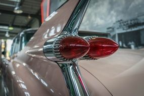 closeup photo of the oldtimer Cadillac