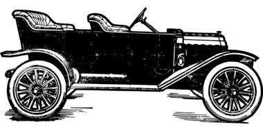 Classic retro Car drawing