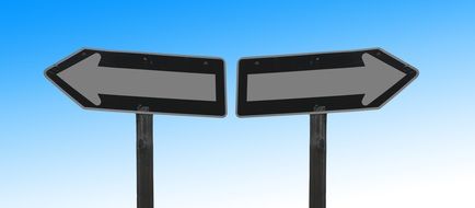 two street signs as an illustration