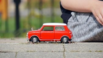 red car as a children's toy