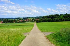 Road Away to village, germany, swabian alb