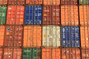 containers in Antwerp port