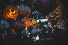 paper lanterns with drawings