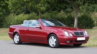 parked luxury Mercedes-Benz