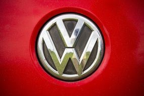 Red Volkswagen Car Logo