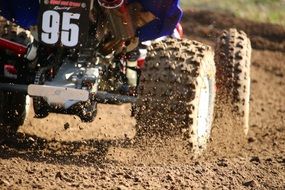 ATV during motocross