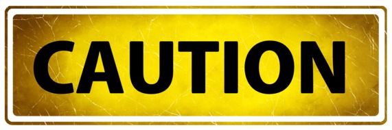 Clip art of Caution sign