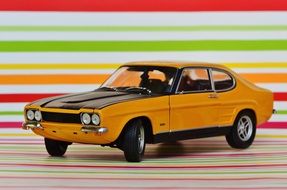capri ford oldtimer as a miniature model