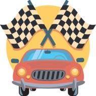 car at the start drawing