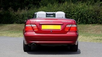 Picture of red Mercedes-Benz car