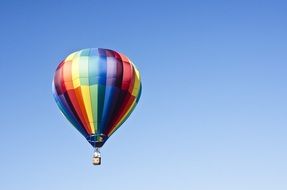 hovering in the sky air balloon