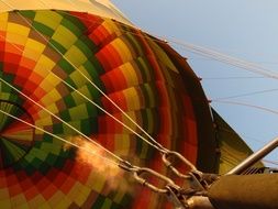 bright hot air balloon