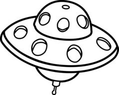 Clip art of the alien's vehicle