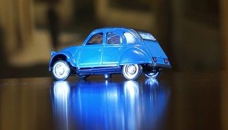 1940 blue Citroen, toy car