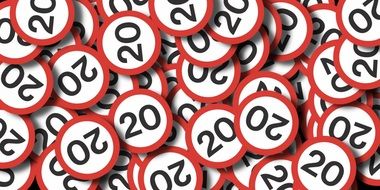 Clip art of Speed Limit Road Sign