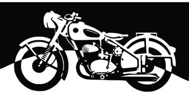 Motorcycle Silhouette drawing