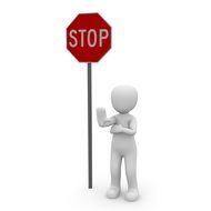 Stop Containing Street Sign drawing