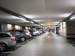 variety of cars in a multi-storey car park