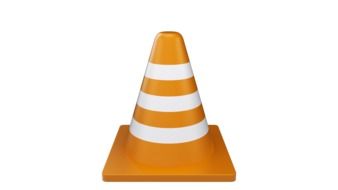 painted traffic cone