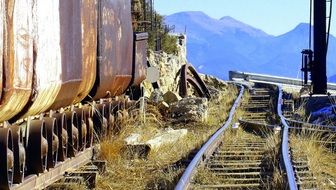 The railway at the mine