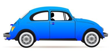 Blue Car drawing