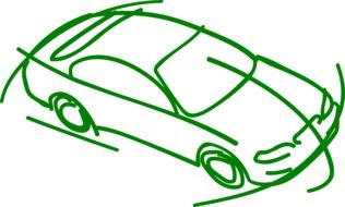 Drawing of green Automotive