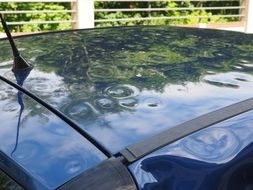 damaged car roof