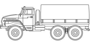 Army Car drawing