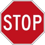 stop sign as picture