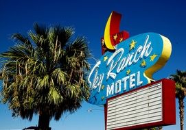 sign board Las Vegas Motel