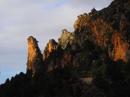 rocks on the road to sa calobra